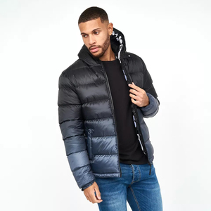 Wholesale Custom Thick Puffer <b>Jackets</b> for Men Durable <b>Warm</b> Stylish Canvas Outerwear Stand Collar Winter Front <b>Waterproof</b> - Product Image 2
