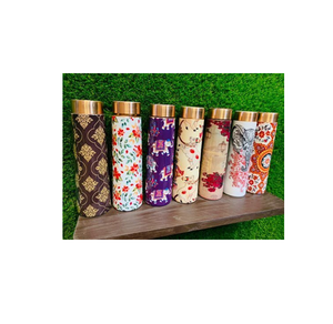 Diseño estándar Flor Impreso Botella de cobre Accesorios para bebidas de agua Productos de bajo precio - Product Image 3