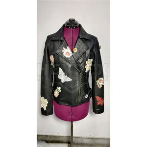 Veste en cuir pour femmes sur mesure de haute qualité produit fini haut pour les vêtements d'automne - Product Image 4