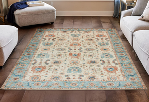 Tapis d'appoint moderne fait main en coton/laine/polymère épais, antidérapant, facile d'entretien, idéal pour l'extérieur, les hôtels, les bureaux et les salles à manger - Product Image 3