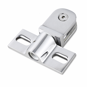 ALLWIN 1028 Charnière de porte en verre en laiton massif de type D, clip de suspension pour salle de bain en verre de 6 à 10 mm - Product Image 1