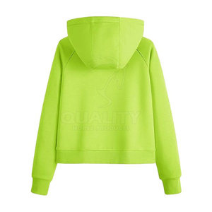 Sudaderas con capucha suaves de alta calidad con media cremallera para mujer, ropa de calle de otoño, tela de punto con cuello con capucha, logotipo frontal, gran oferta, precio bajo - Product Image 2