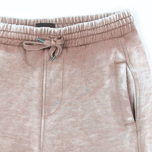 Pantalones cortos vintage de algodón lavado con ácido para hombre al por mayor, pantalones cortos desgastados personalizados con borde crudo y cierre de cordón, estilo informal transpirable - Product Image 5