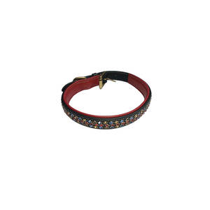 Luxury Leather <b>Dog</b> <b>Collar</b> with Adjustable Metal Buckle New Design <b>Soft</b> Padded Walk Gear Personalized Ribbons and Print Pattern - Product Image 4