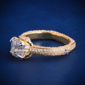 แหวนอิสเชอร์สุดหรูประดับเพชรโมอิส925เงินสเตอริงประดับเพชรที่ไร้กาลเวลาสำหรับการหมั้นและโอกาสพิเศษ - Product Image 3