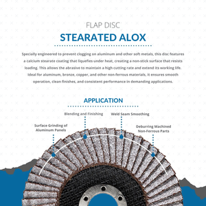Disque à lamelles T29 revêtu de stéarate de nétron 115x22mm pour meulage en aluminium abrasif haute performance anti-colmatage | OEM/ODM personnalisé - Product Image 3