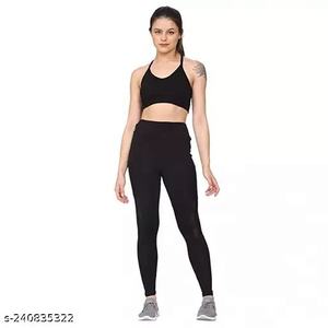 <b>Women's</b> yoga sets Made in Pakistan 2023 latest fresh design Yoga Set Fitness Wear <b>Women</b> Sport Bra And <b>Leggings</b> Set - Product Image 1