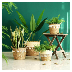 Paniers de rangement en rotin tissés à la main en gros Organisateur en osier pour la décoration intérieure Service OEM ODM de l'usine du Vietnam - Product Image 2