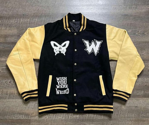 Blouson universitaire de baseball pour homme - Coupe longue et ajustée, logo frontal, coupe-vent, séchage rapide, respirant, vêtement d'extérieur décontracté, style sportif et tendance - Product Image 2