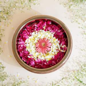 Aluminum with Designer Gold Leave Design Metal Serving Bowl Salad Serving <b>Dinnerware</b> Food Bowl Home & Kitchen Items - Product Image 4