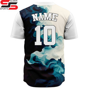 Uniforme de baseball en gros d'usine Free Palestine Design Chemise de baseball pour hommes Maillot de baseball personnalisé - Product Image 2