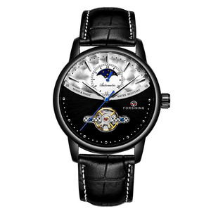 FORSINING 8179 Montre-bracelet mécanique automatique de luxe à tourbillon pour homme, horloge masculine, marque haut de gamme, acier, décontractée, montre pour homme - Product Image 2