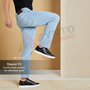 Pantalon en jean décontracté 2025, pantalon en jean pour homme, best-seller, pantalon en jean avec logo personnalisé pour la vente en ligne - Product Image 4