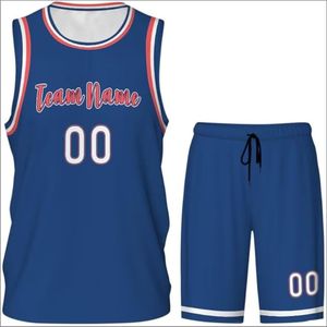 Nueva Llegada, Conjunto de Camisetas de Baloncesto Deportivas Unisex Personalizadas, Estampadas, de Verano, con Nombre y Número del Equipo, Tallas Grandes, 100% Poliéster - Product Image 3
