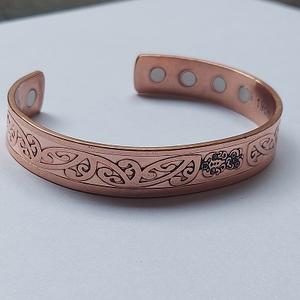 Pure <b>Copper</b> Magnetic Bracelet for Arthritis & Carpal Tunnel Relief Fashionable Hand Cuff Bracelets - Product Image 2