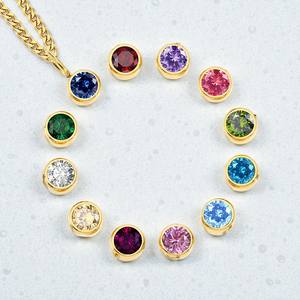 Elegante Collar Minimalista con Colgante de Piedra Preciosa de Cuarzo Amatista Plateado, Joyería de Moda Personalizable para Mujer para Regalo - Product Image 3