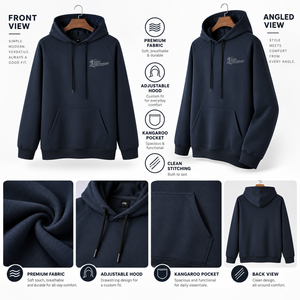 เสื้อฮู้ดผู้ชายสำหรับฤดูหนาว ผ้าฝ้าย 100% ระบายอากาศ แห้งเร็ว เป็นมิตรกับสิ่งแวดล้อม น้ำหนักเบา เท่ห์ ทันสมัย เหมาะสำหรับวิ่ง - Product Image 5