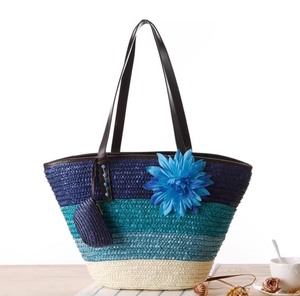 Handmade Woven <b>Straw</b> Tote <b>Bag</b> Palm Leaf Shoulder Handbag Beach Travel Casual Carryall for Women - Product Image 2