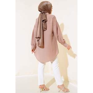 Chemise en vison ornée de perles - Product Image 4