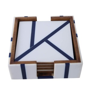 แผ่นปูสี่เหลี่ยมพิมพ์ลายทันสมัย,แผ่นรองแก้วดื่มน้ำดีไซน์ล่าสุดทำจากไม้ MDF สำหรับใช้ปูโต๊ะ - Product Image 5