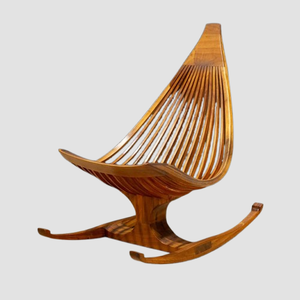 Modern Wooden Rocking <b>Chair</b> Nordic Leisure Lounge Seat for Living Room <b>Bedroom</b> Dining Apartment - Product Image 1