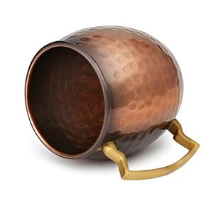 Tasse à café en cuivre russe fabriquée à la main à la main avec poignée en laiton tasse en cuivre - Product Image 6