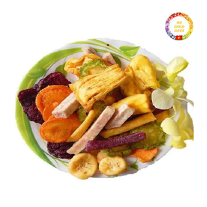 Offre spéciale pour des chips de fruits et légumes mélangés croustillants, fruits et légumes déshydratés VF, mélange de fruits secs croustillants, 100% naturel - Product Image 1