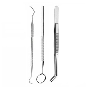 Kit de 5 Herramientas Dentales Manuales de Acero Inoxidable con Agarre Ergonómico, Raspador de Sarro, Espejo Bucal, para Uso Personal y Quirúrgico - Product Image 5