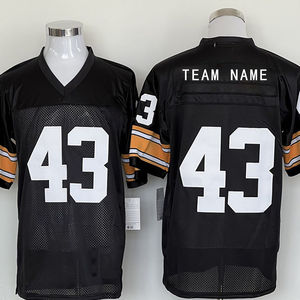 Design personnalisé Streetwear maillot de football rétro graphique sublimé maillot de streetwear boxy oversize cropped maillot rétro américain - Product Image 4