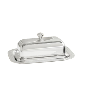 Beurrier fini brillant Ustensiles de cuisine Rangement de comptoir Plats et assiettes Beurrier moderne en acier inoxydable - Product Image 6