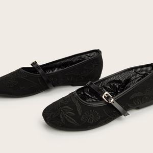 Zapatos Planos de Lona con Estampado de Bosque de Bambú, Mocasines Casuales Verdes Naturales, Transpirables, de Lino, para Mujer, Estilo Tradicional - Product Image 1