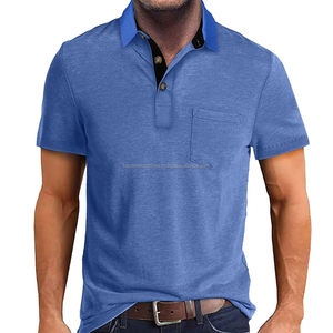 เสื้อเชิ้ตผู้ชายไซส์ใหญ่ ผ้าฝ้าย 100% สไตล์ลำลอง สำหรับปี 2026 ขายส่งใหม่ รับสั่งทำเสื้อกอล์ฟ - Product Image 3