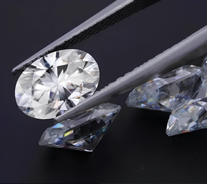 2*4 mm Oval <b>Moissanite</b> Stone GRA Certified <b>Loose</b> Gem Brilliant D Color VVS1 Clarity - Product Image 2