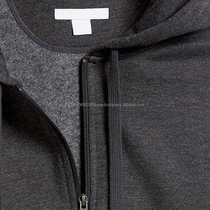 Sweat à capuche zippé ample en coton de haute qualité, lourd, surdimensionné, à double fermeture éclair, sweat à capuche personnalisé à fermeture éclair intégrale pour hommes - Product Image 6