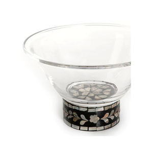 Ensemble de 2 bols en verre et vadrouille de la plus haute qualité, forme ronde, bol de service alimentaire de luxe, parfait pour les ustensiles de cuisine à la maison, événement de mariage - Product Image 2