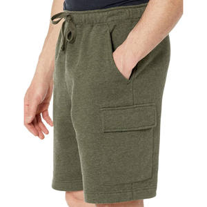 Wholesale Heavy Thick French Terry Cotton Jogger <b>Shorts</b> for <b>Men</b> Plain Streetwear Drawstring Blank <b>Fleece</b> Sweat gym <b>Shorts</b> - Product Image 4