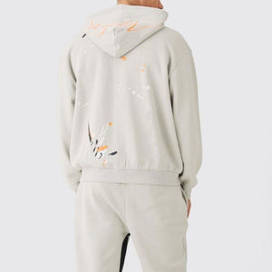 Conjunto Deportivo Estampado con Sudadera con Capucha y Cremallera con Diseño de Calavera y Pantalones Jogger, Ropa Deportiva de Invierno para Hombre y Mujer, Calidad de Exportación - Product Image 4