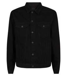 Veste en jean coupe-vent pour homme avec doublure en polaire, séchage rapide, vêtement d'extérieur décontracté pour l'hiver - Product Image 1