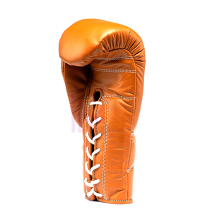 Orange Custom Branding Boxing Gloves Professional <b>Foam</b> <b>Padding</b> Punching Gloves with Breathable Leather Lightweight for Training - Product Image 2