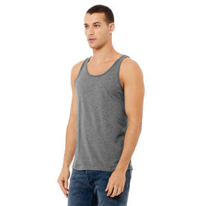 Airlume-Camiseta sin mangas de algodón para hombre y mujer, Camiseta de algodón peinado y anillo de 100% oz, con costura lateral, 4,2 - Product Image 2