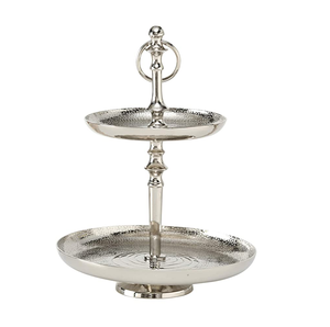 แท่นวางเค้กอะลูมิเนียมสำหรับคัพเค้กตอนบ่ายแบบ3ชั้น - Product Image 5