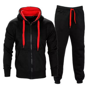 Ensemble de survêtement de luxe réversible décontracté à capuche pour homme, design personnalisé, tissu polyester/coton de haute qualité, respectueux de l'environnement - Product Image 1