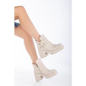 Stivali da donna con suola alta Liana con cerniera e fibbia - Product Image 4