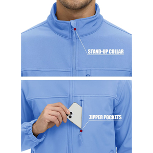 Veste Softshell d'hiver pour homme, design personnalisé, fermeture éclair, respirante et coupe-vent, avec fonction imperméable, nouvelle veste Softshell - Product Image 6