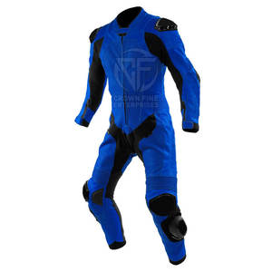 Traje de moto de cuero genuino Unisex de la mejor calidad transpirable de talla grande Venta caliente para motocicleta y ropa de carreras de autos - Product Image 2