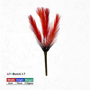 หญ้าแพมพัสประดิษฐ์สีแดง AFF-Bunch-1.7 {มีสีอื่นให้เลือก} - Product Image 1
