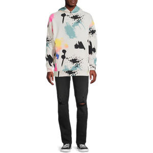 Hombres diseño impreso al por mayor de alta calidad transpirable de gran tamaño pulóver sudaderas con capucha para hombres de algodón al por mayor Sudadera con capucha hombres OEM - Product Image 3