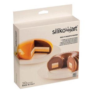 Moule à gâteau en silicone avec inserts multiples ronds 20 405 13 0065 Outil pour la pâtisserie de gâteaux Silikomart - Product Image 2