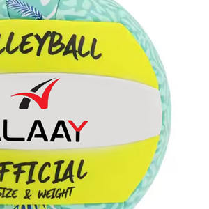 Alaay 2025 Logotipo personalizado Voleibol Nuevo diseño Colorido Material de cuero de PVC Pelota de entrenamiento en tamaños 5 4 3 2 - Product Image 3