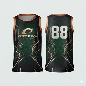 Servicio OEM, Jersey de Baloncesto para Hombre sin Mangas, de Alta Calidad, Nuevo, Corte Regular, Precio Económico, Ropa Deportiva - Product Image 3
